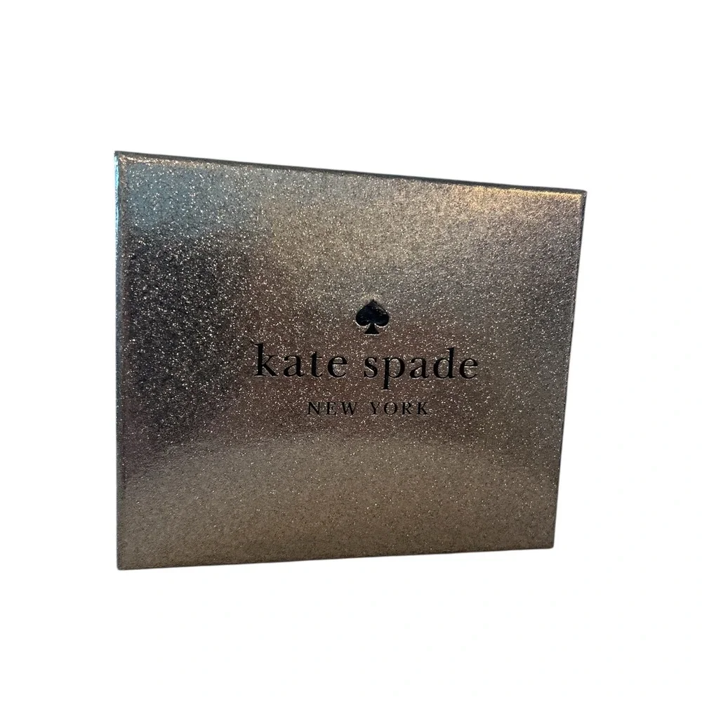 Kate Spade Kenzie‎ Glitter Mixed MaterialsBoxed Small Slim Card Holder NWT NIB